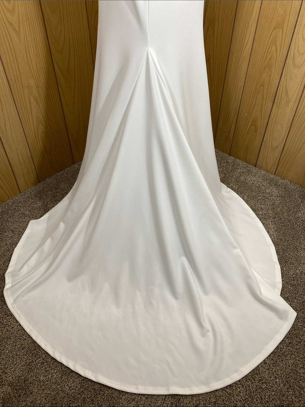 Lulus Long Lasting Love Ivory Lace V-neck Mermaid Dress Size XS NWT - Picture 11 of 16